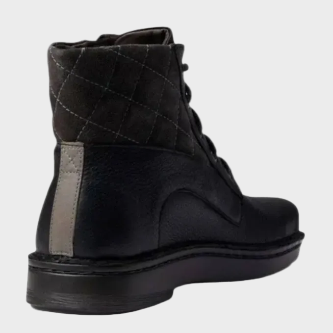 Naot Castera Midnight Black Suede Leather Boot