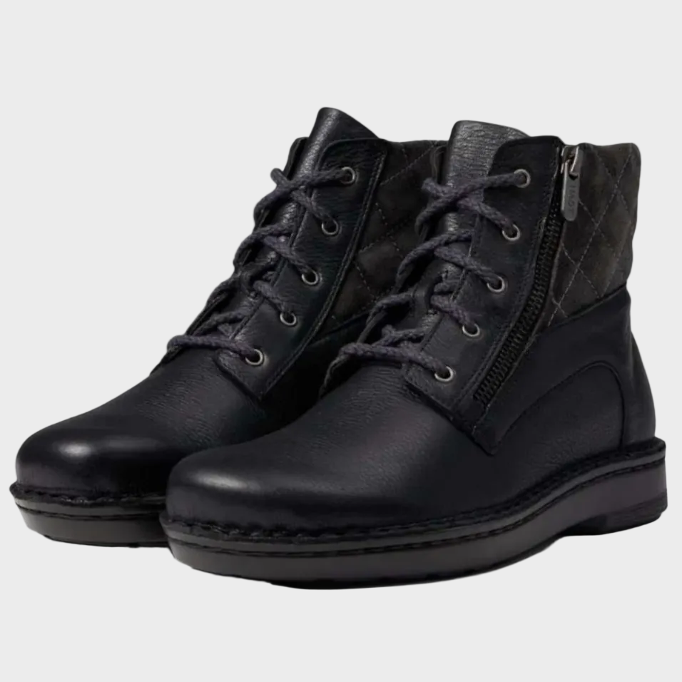 Naot Castera Midnight Black Suede Leather Boot