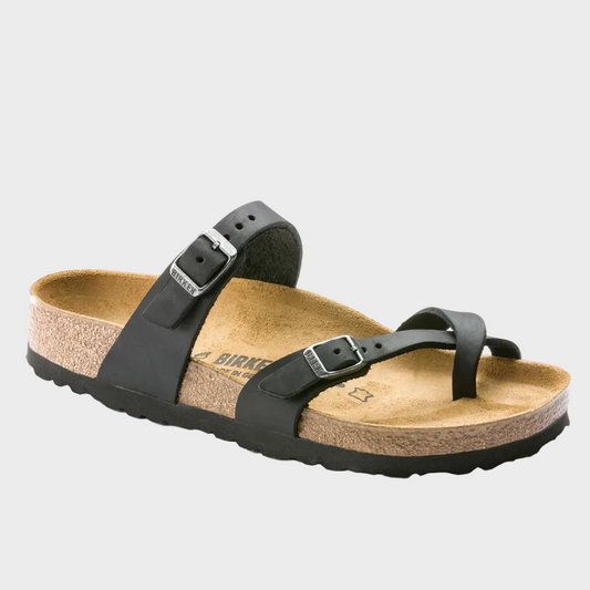 Birkenstock Mayari Black Oiled Leather Sandal