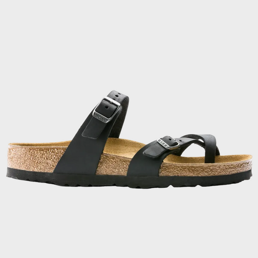 Birkenstock Mayari Black Oiled Leather Sandal
