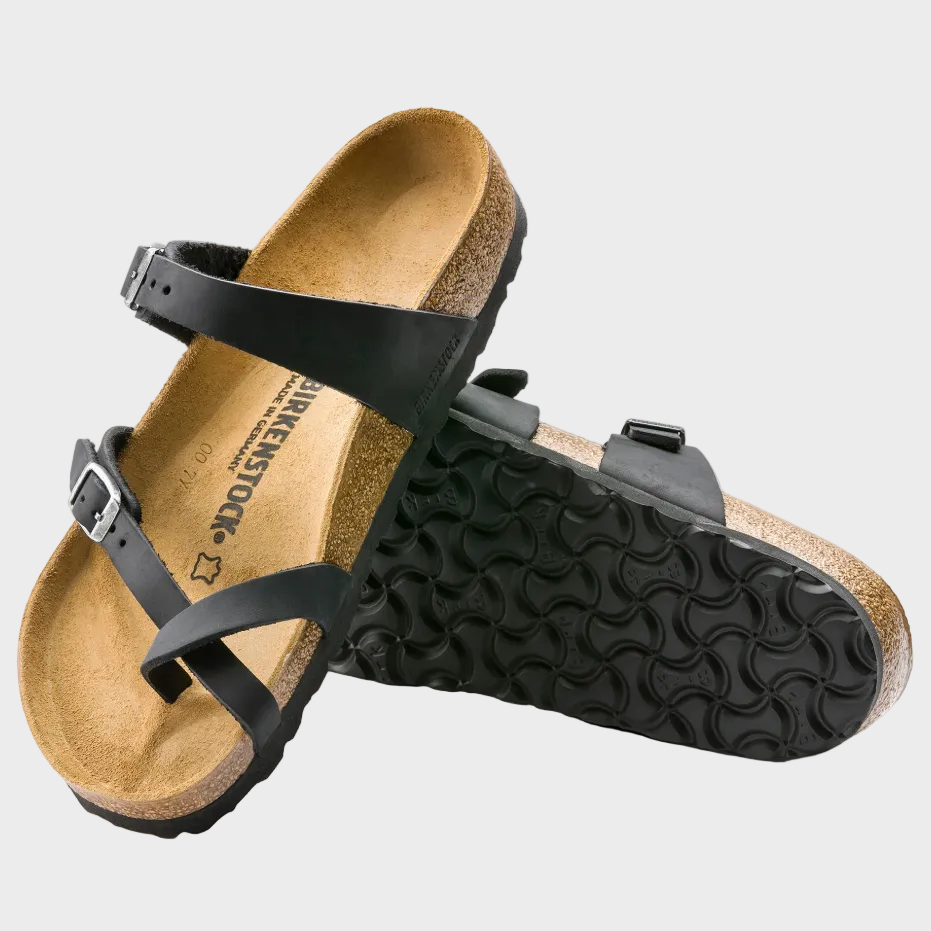 Birkenstock Mayari Black Oiled Leather Sandal