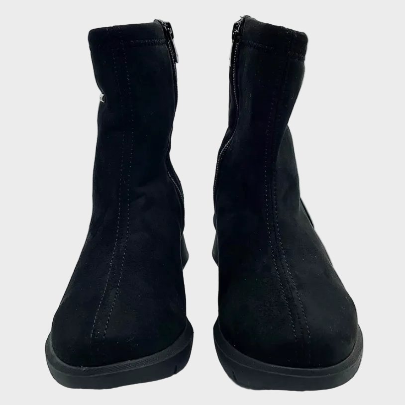 D'Chicas Black Waterproof Wedge Boot