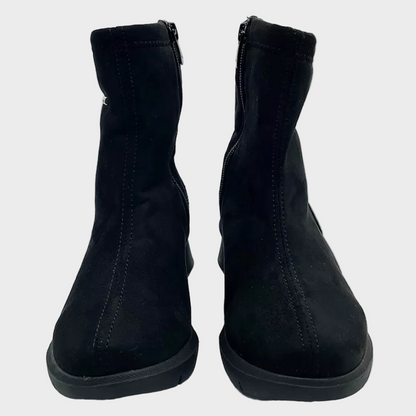 D'Chicas Black Waterproof Wedge Boot