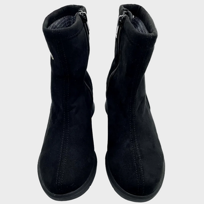 D'Chicas Black Waterproof Wedge Boot