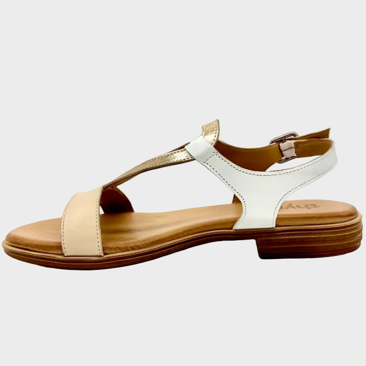 Thyme&Co. Plaid Elegant Multi Leather Sandal