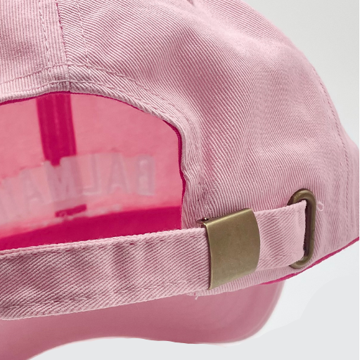 BALMAIN EST.1836 Pink Brushed Cotton Cap