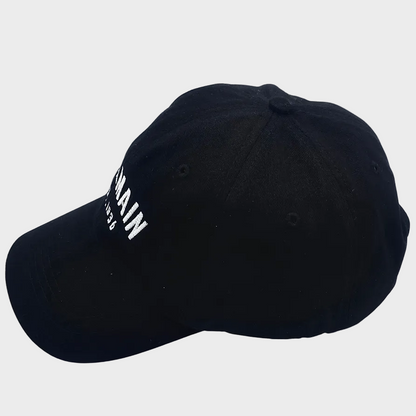 BALMAIN EST.1836 Black Brushed Cotton Cap