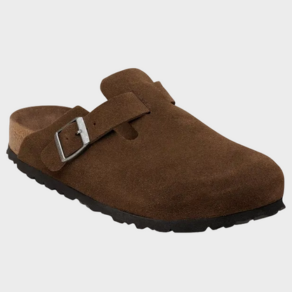 Birkenstock Boston SFB Carafe Tonal Footbed Suede Leather