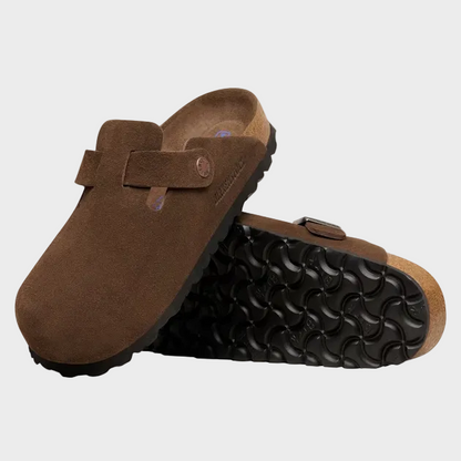 Birkenstock Boston SFB Carafe Tonal Footbed Suede Leather