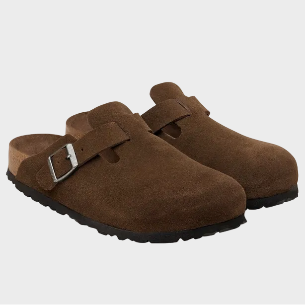 Birkenstock Boston SFB Carafe Tonal Footbed Suede Leather