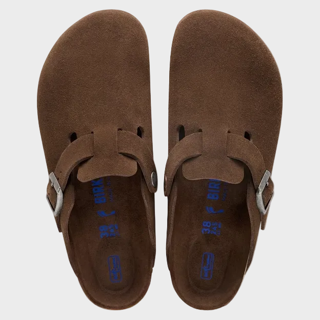Birkenstock Boston SFB Carafe Tonal Footbed Suede Leather