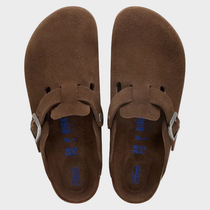 Birkenstock Boston SFB Carafe Tonal Footbed Suede Leather
