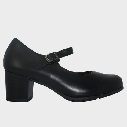 Thyme&Co. Black Mary-Jane Heel Comfort Heel