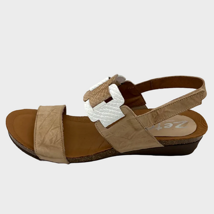 Zeta Onus Tan Leather Sandal