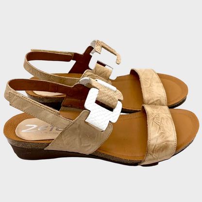 Zeta Onus Tan Leather Sandal