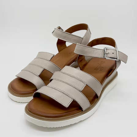 Thyme&Co. Ludo Taupe Leather Sandal