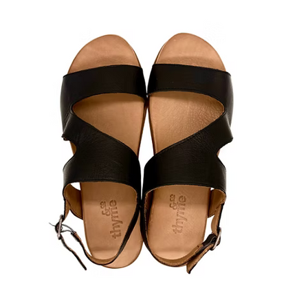 Thyme&Co. Tromp Black Sandal