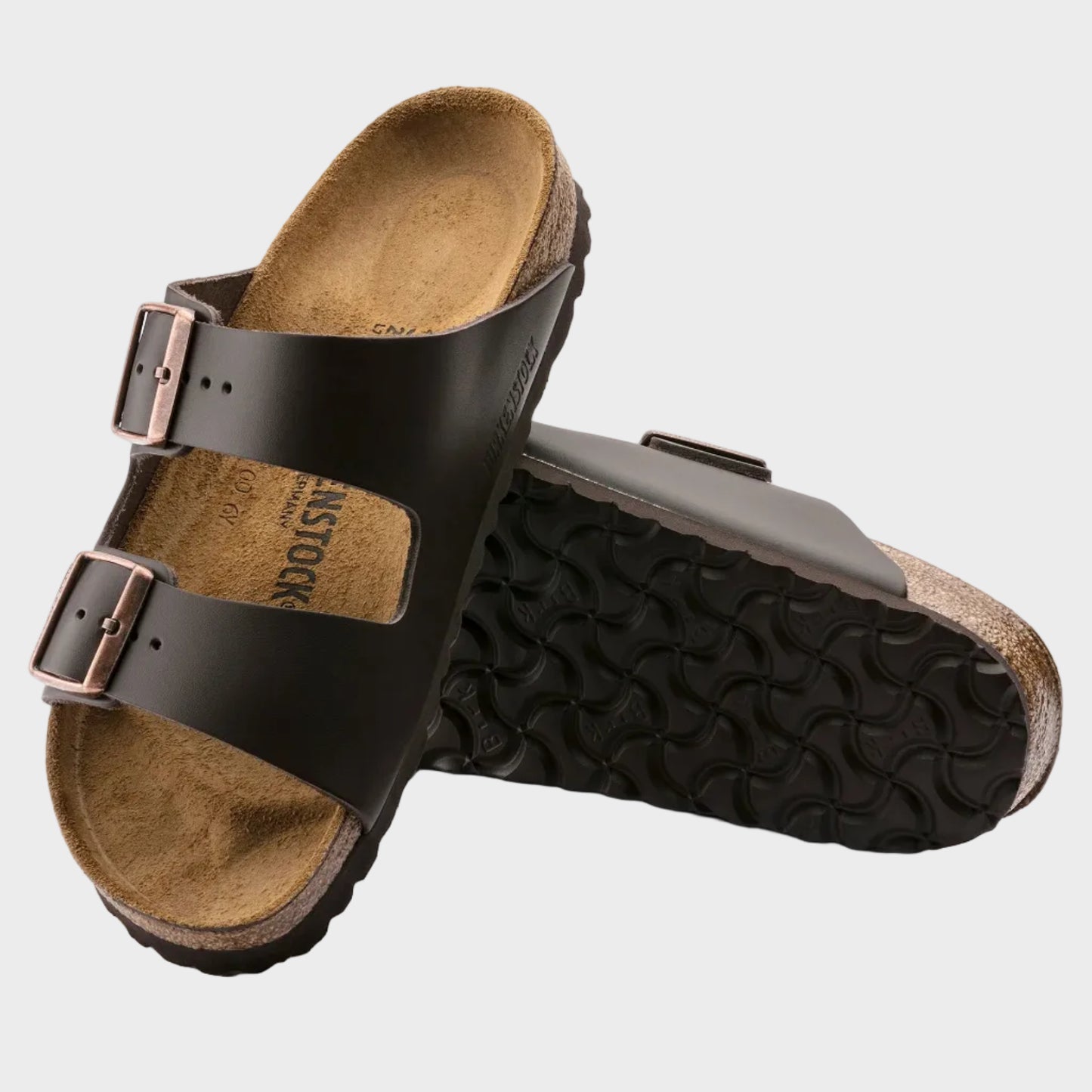 Birkenstock Arizona Dark Brown Leather Sandal - Last Pair Size 39