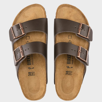 Birkenstock Arizona Dark Brown Leather Sandal - Last Pair Size 39