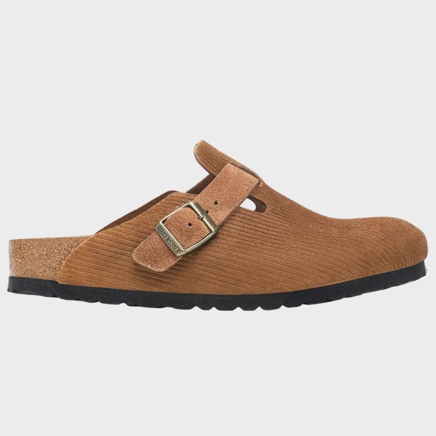 Birkenstock Boston Dark Tea Corduroy Suede Clog - Last Pair Size 37