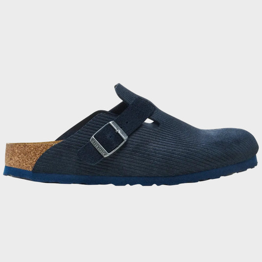 Birkenstock Boston Midnight Navy Corduroy Suede Clog - Last Pair Size 39