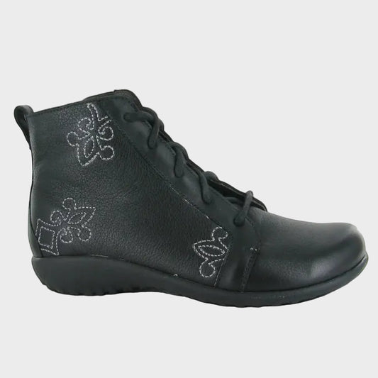 Naot Manga Black Soft Leather Boot