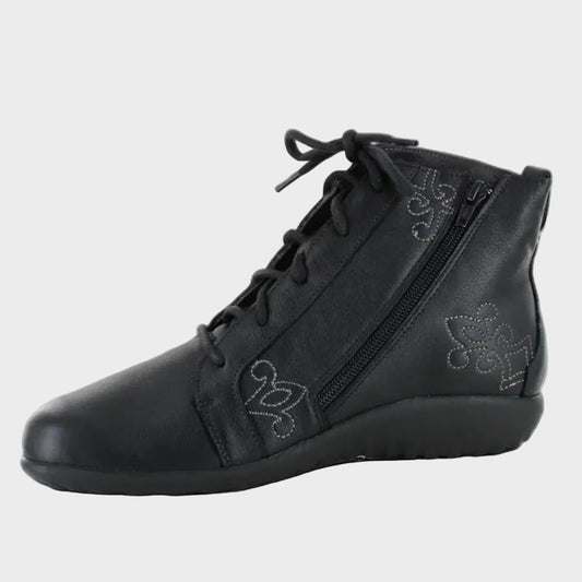 Naot Manga Black Soft Leather Boot