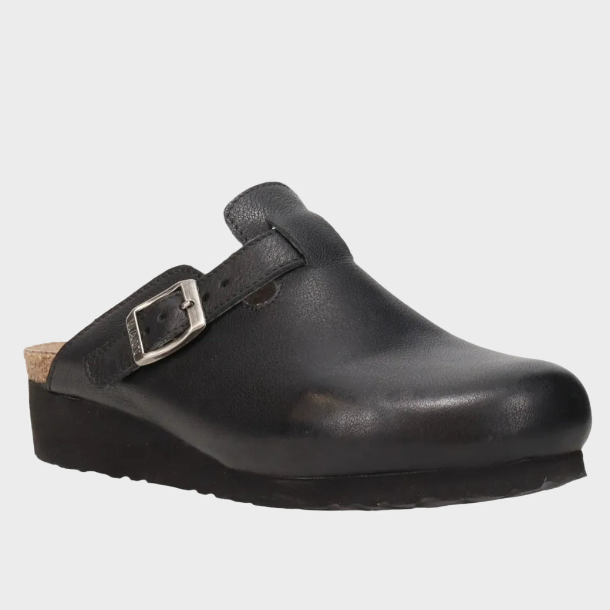 NAOT Autumn Black Leather Clog