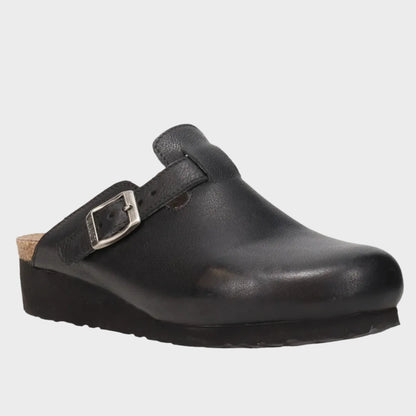 NAOT Autumn Black Leather Clog