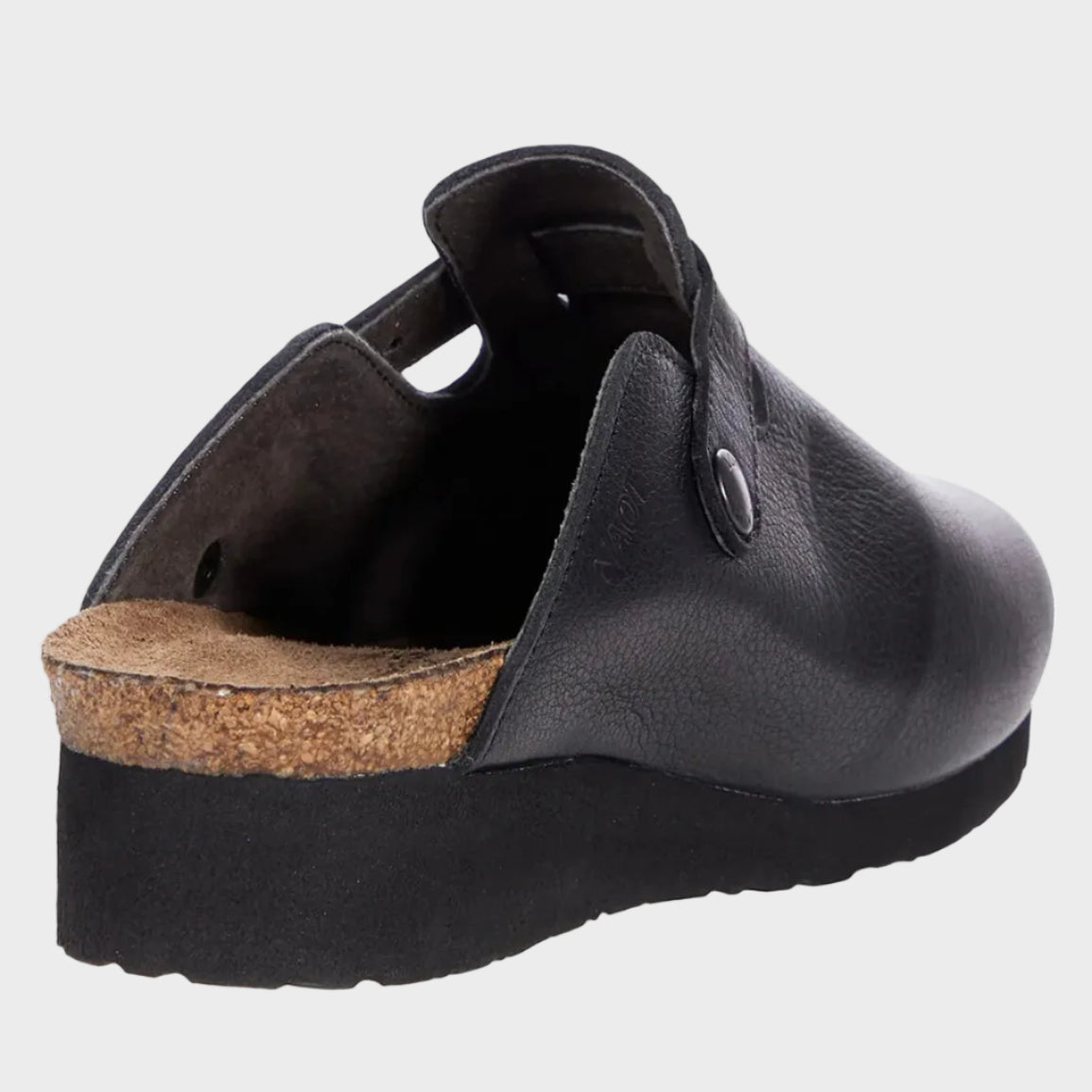 NAOT Autumn Black Leather Clog