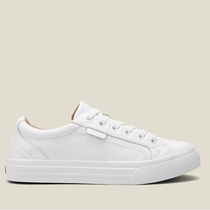 TAOS Plim Soul White Leather Sneaker | Arch Support