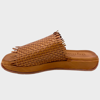 Thyme&Co. Veil Tan Leather Comfort Slide